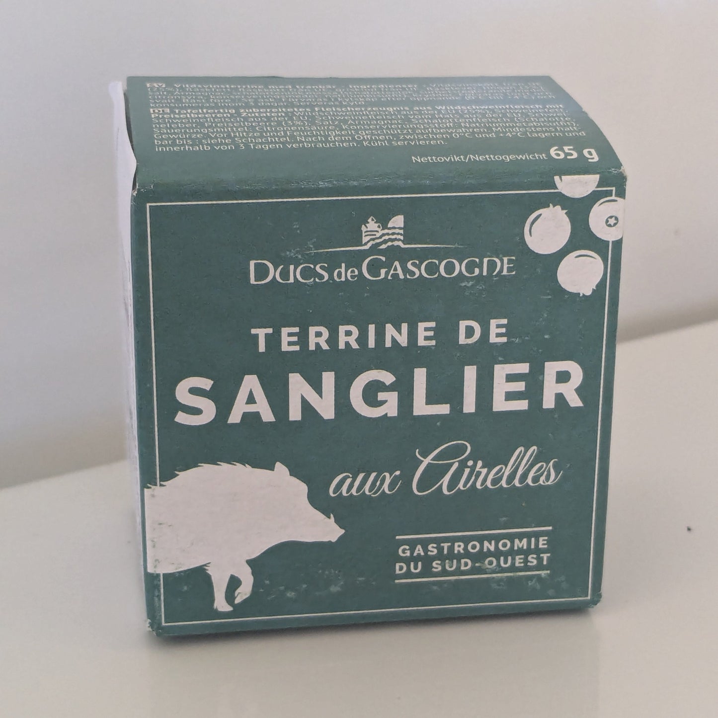 Ducs de Gascogne Wild Boar Terrine with Lingonberries 65g