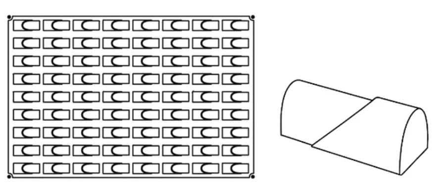 Cake Mould Pavoni Pavoflex Flow Mignon PX047