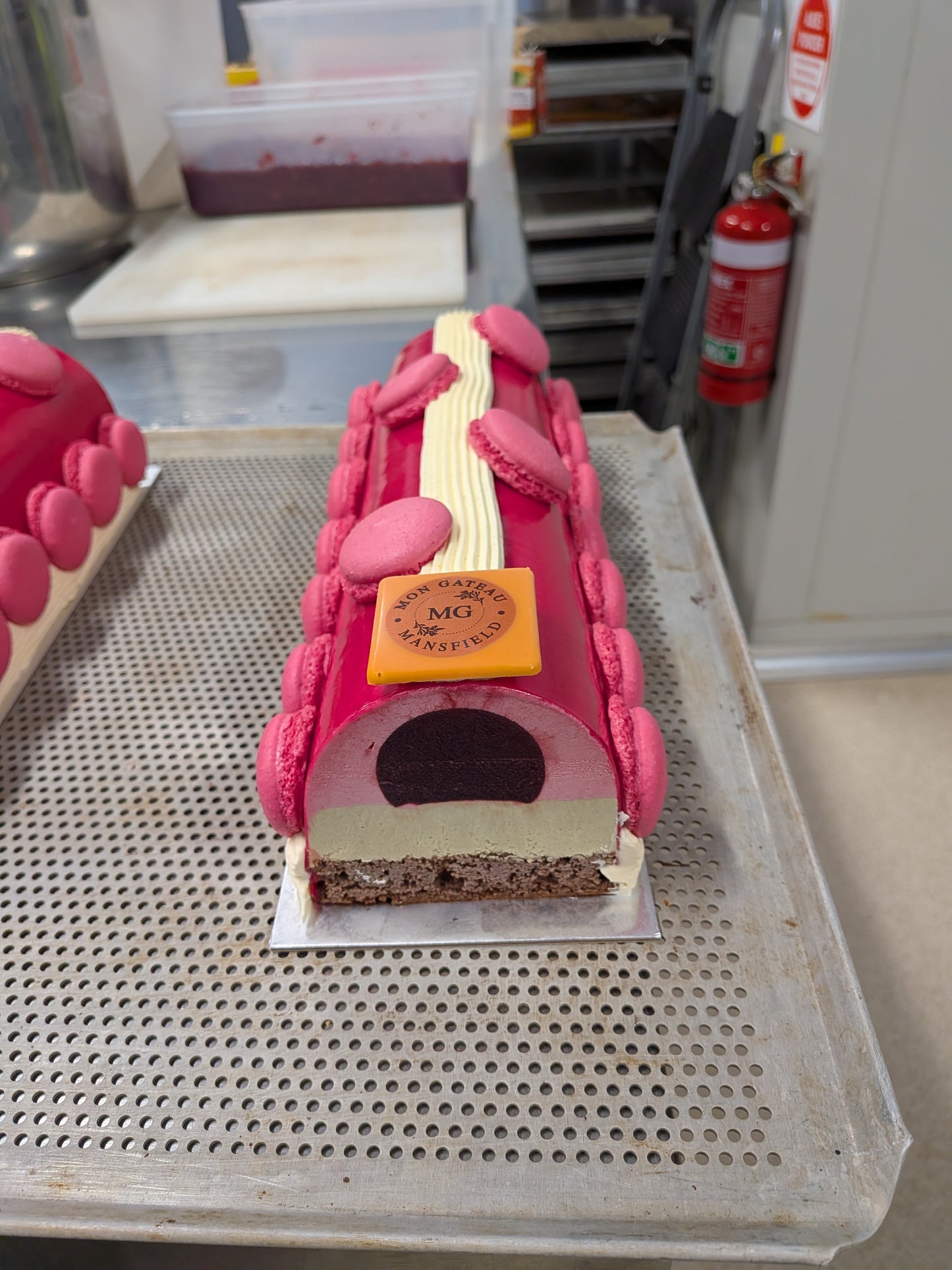 Raspberry, Blackberry & Matcha Mousse