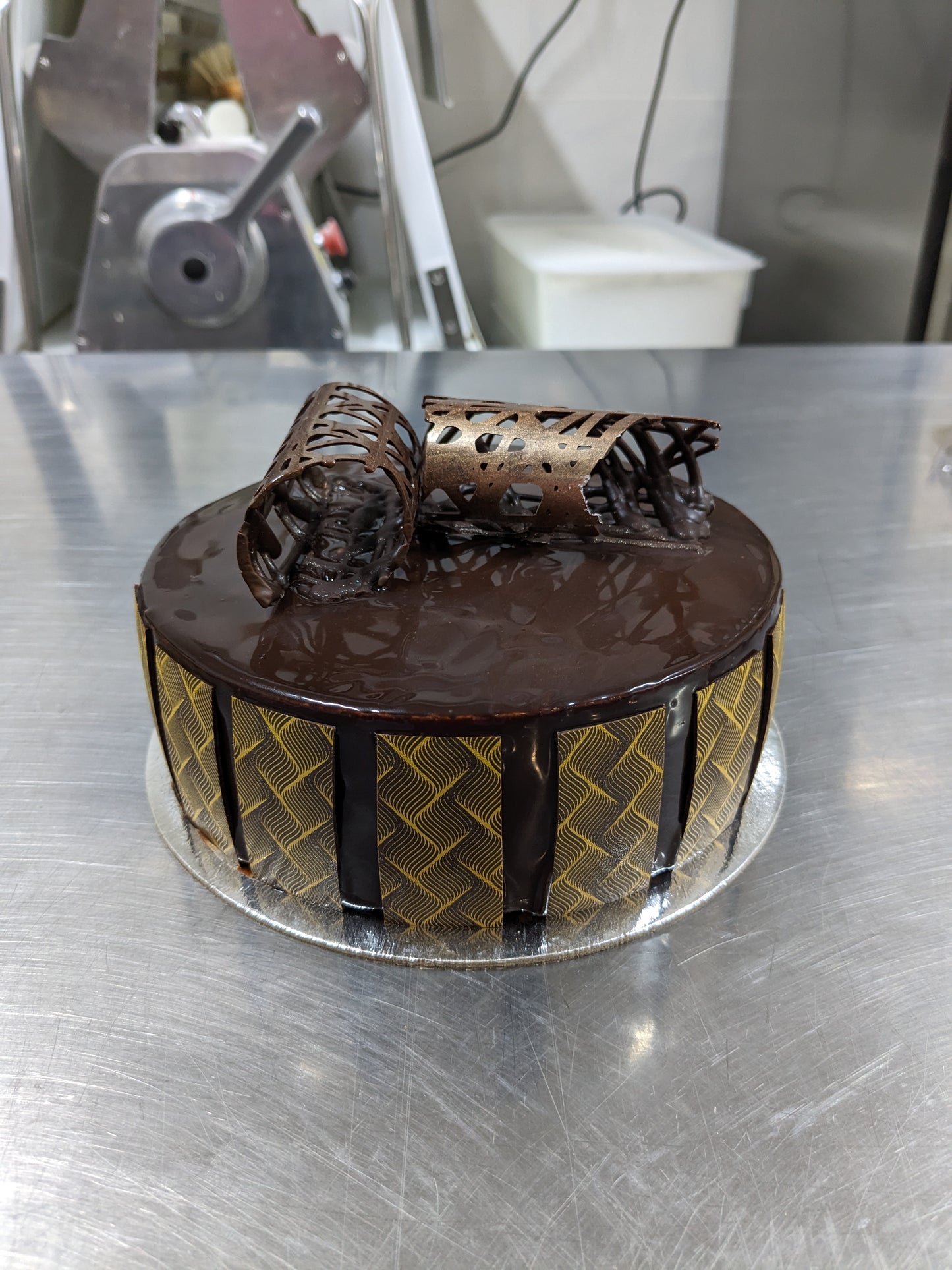 Chocolate and Raspberry Mousse Cake