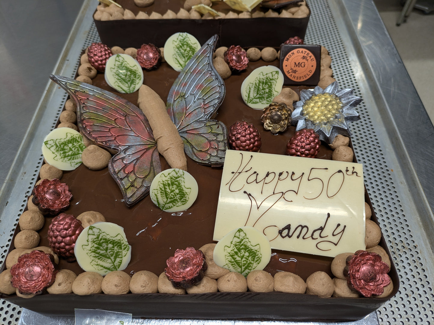 Chocolate and Raspberry Mousse Bespoke Cake