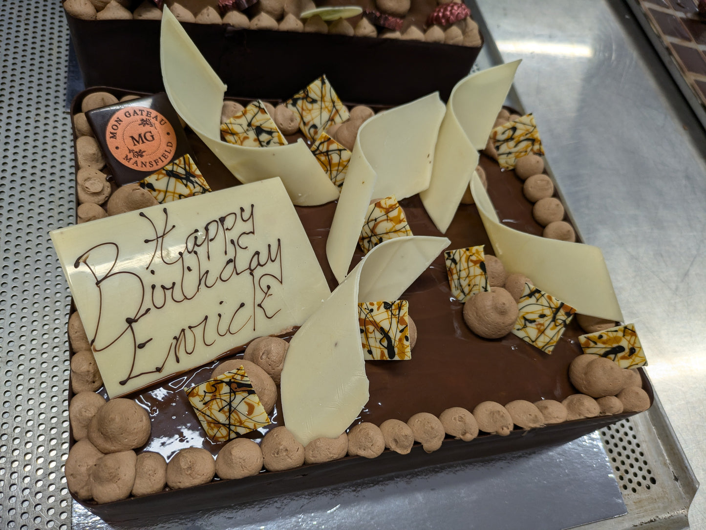 Chocolate and Raspberry Mousse Bespoke Cake