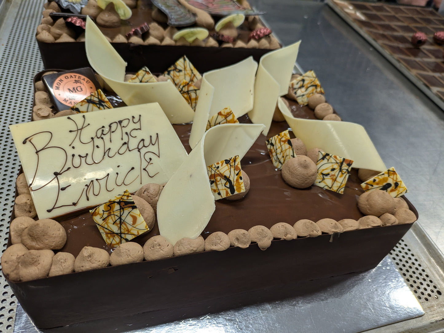 Chocolate and Raspberry Mousse Bespoke Cake