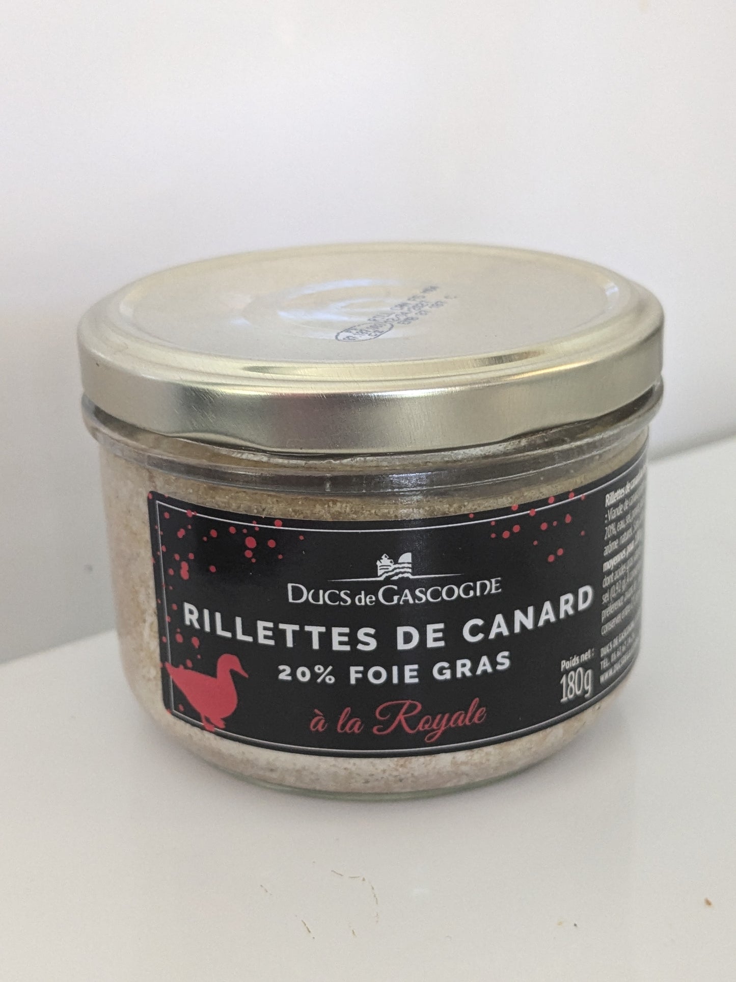Ducs de Gascogne Royale Duck Rillettes (20% Foie Gras) 180g