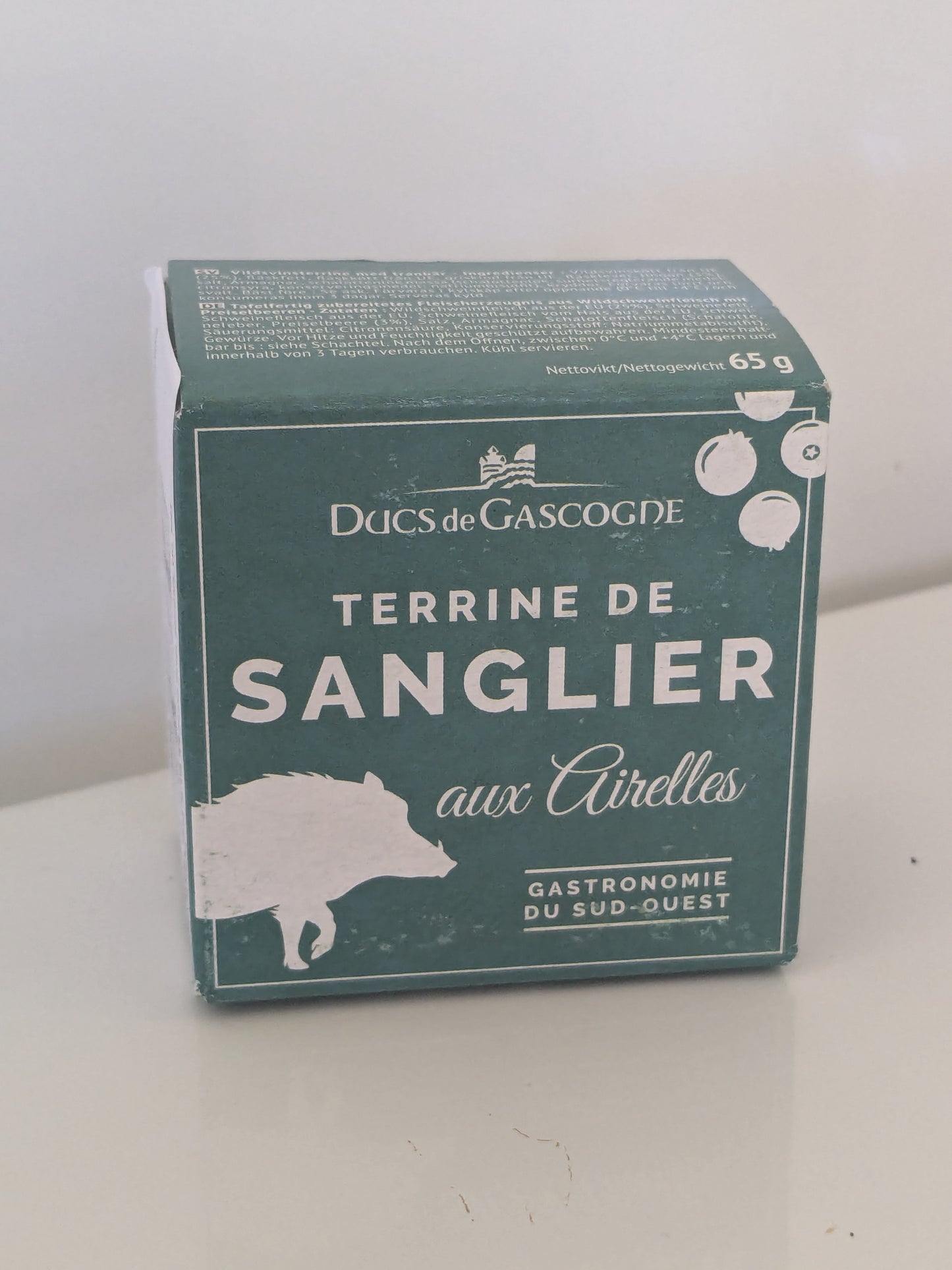 Ducs de Gascogne Wild Boar Terrine with Lingonberries 65g