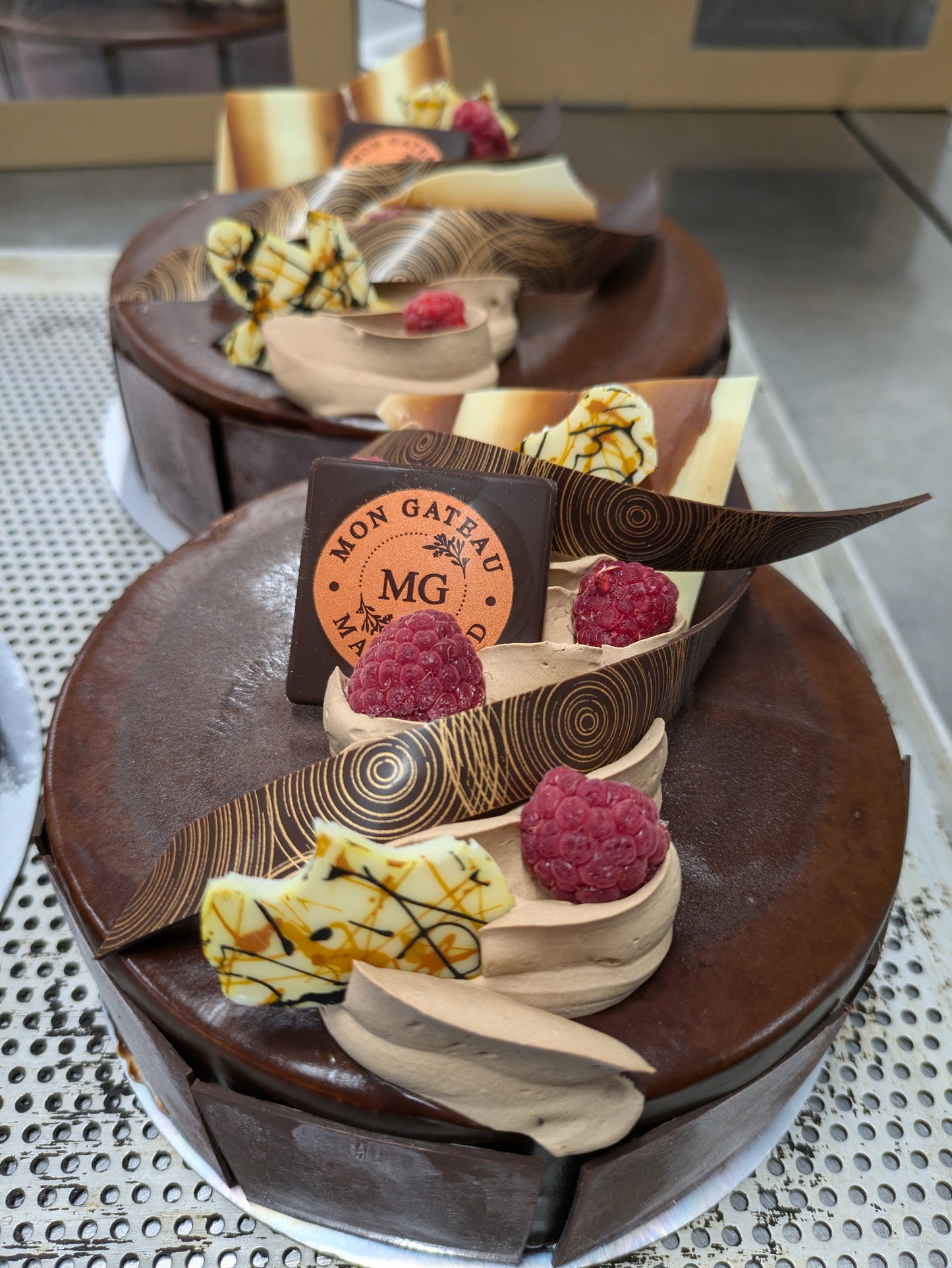 Chocolate and Raspberry Mousse Cake