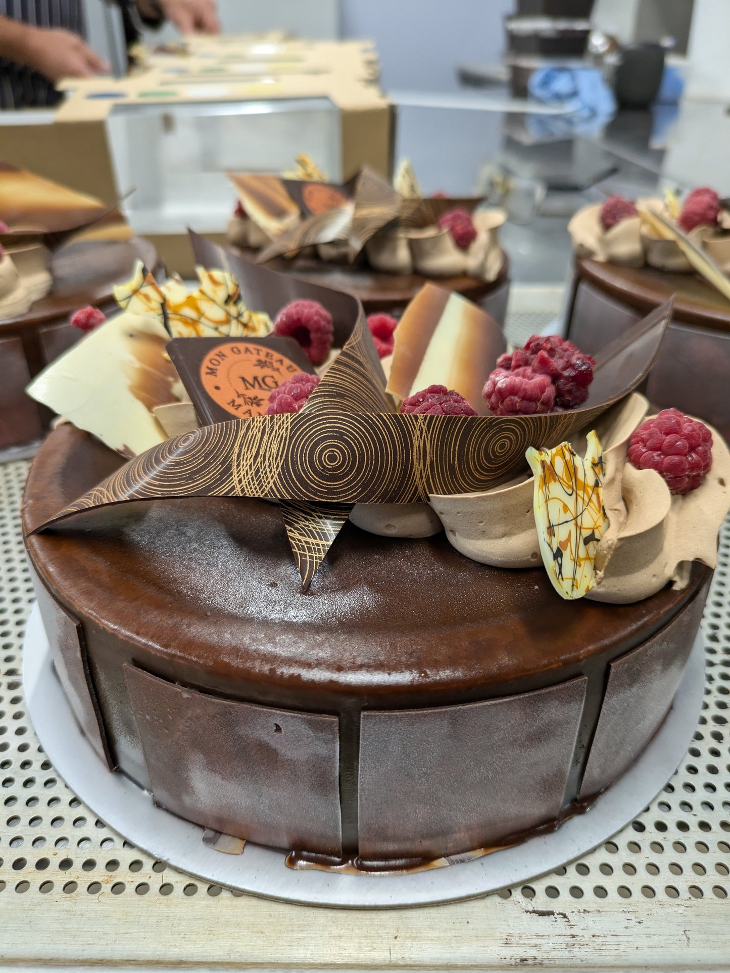Chocolate and Raspberry Mousse Cake