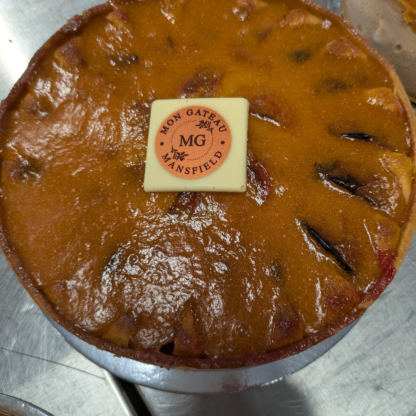 Large Almond Tart with fruit