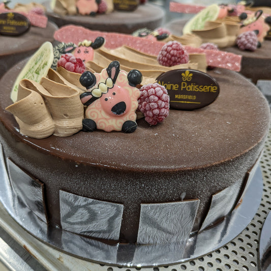 Chocolate and Raspberry Mousse Bespoke Cake