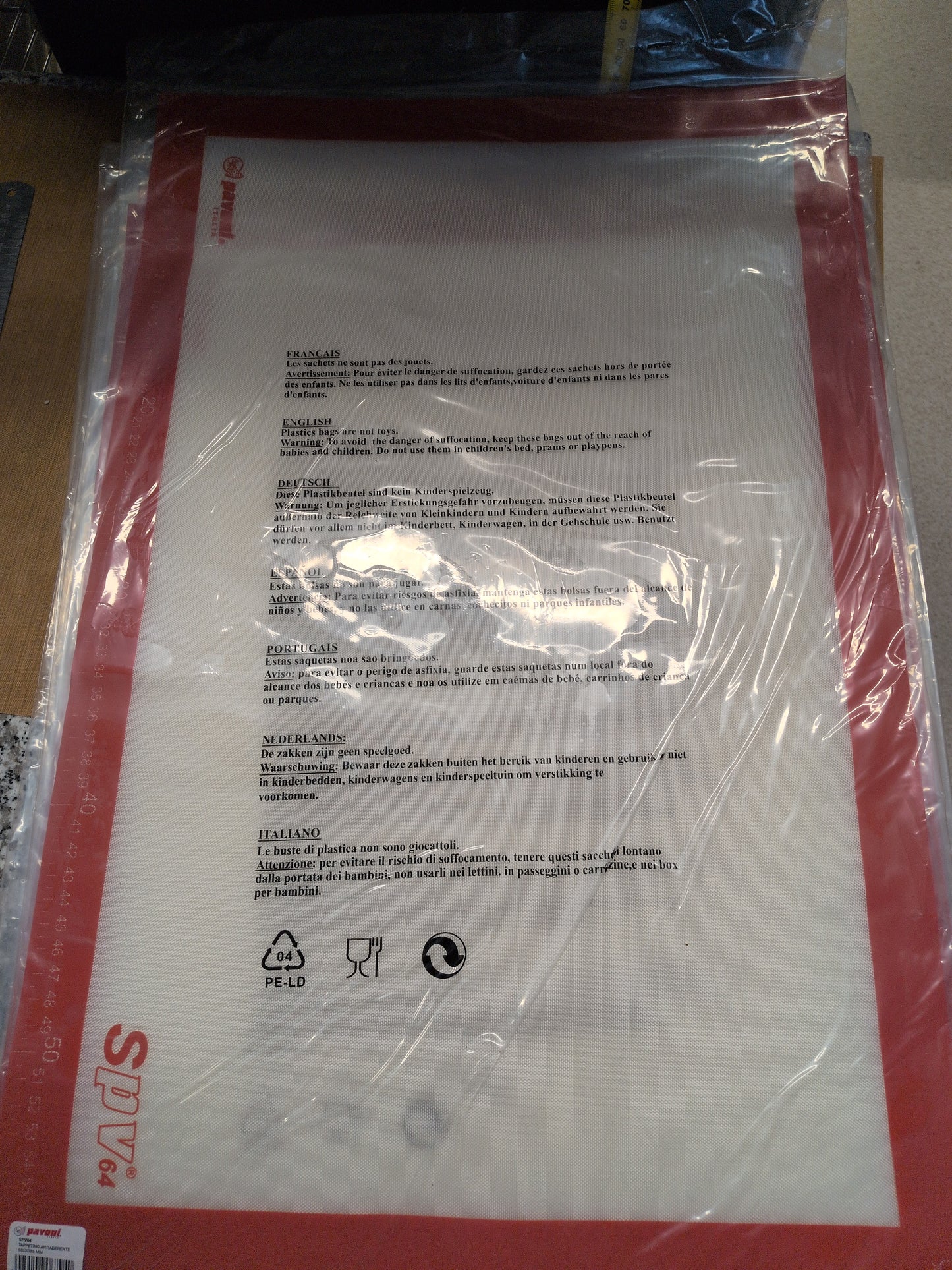 Pavoni non stick Silicone Mat SPV64