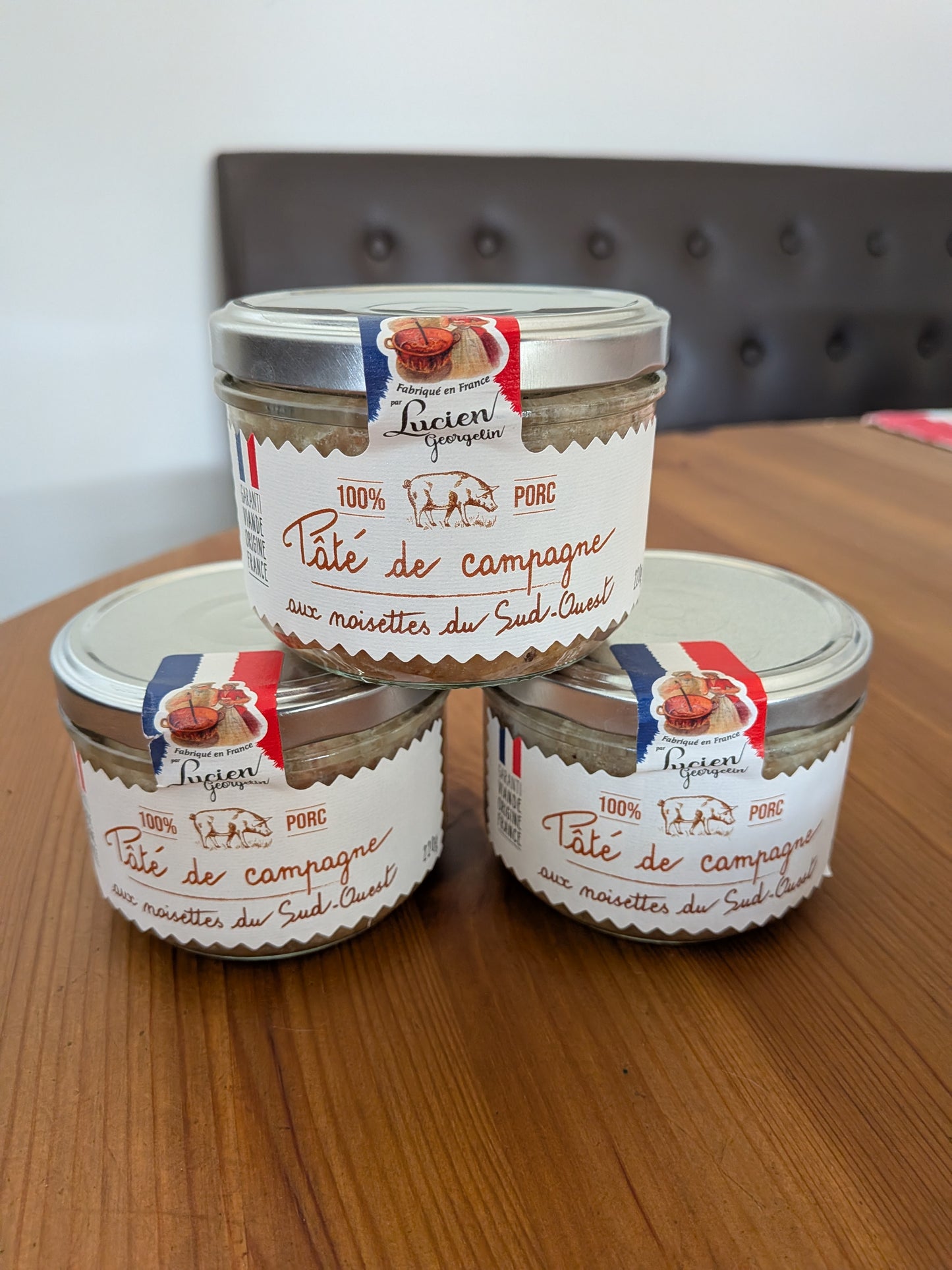 Lucien Georgelin Country Pate with South West Hazelnut 220g