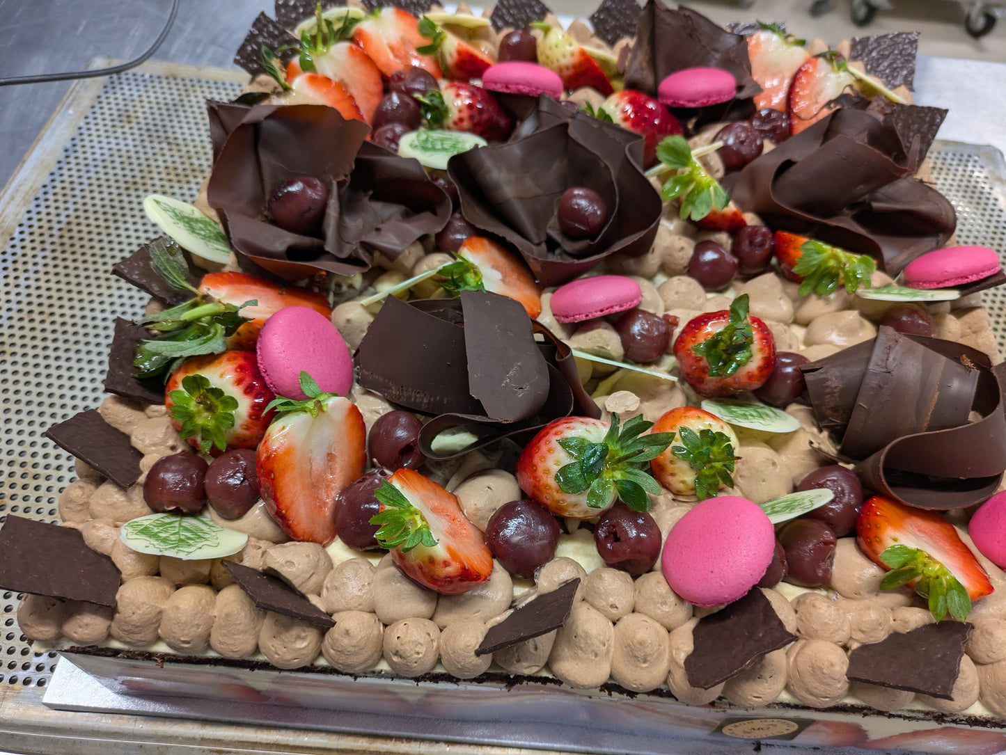 Chocolate and Raspberry Mousse Bespoke Cake