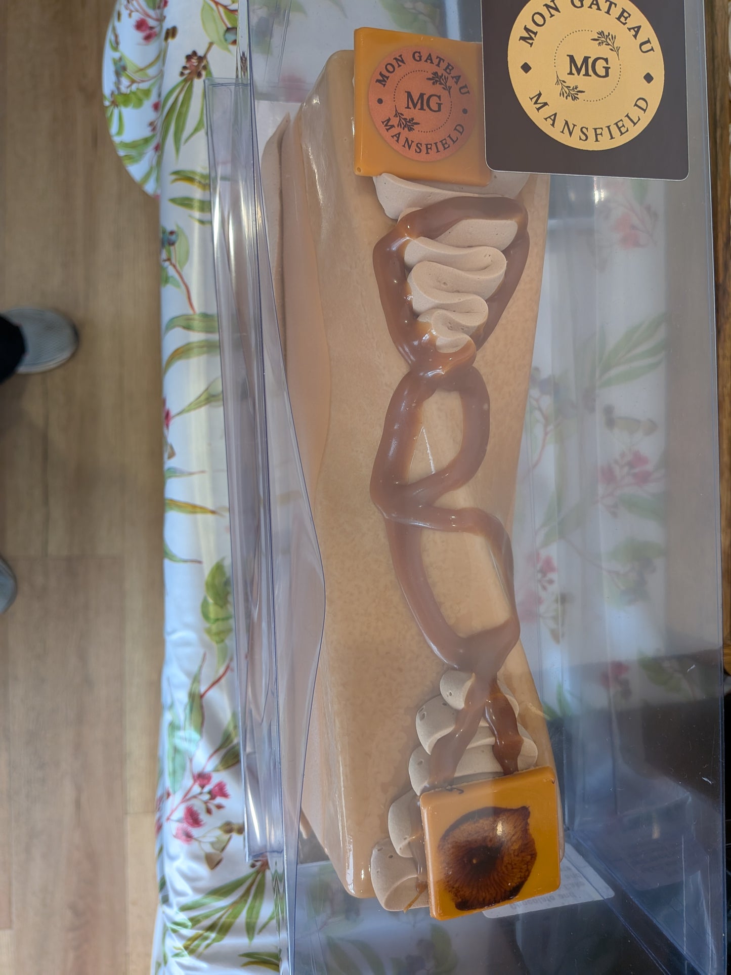 Poached Pear Mousse Cake