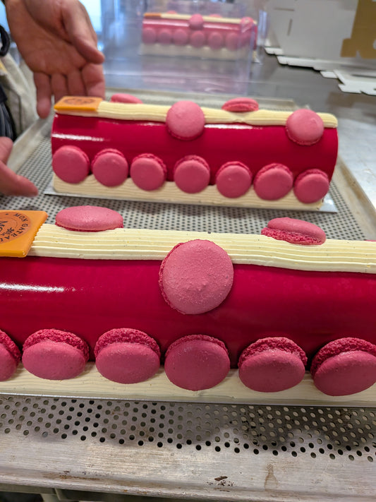 Raspberry, Blackberry & Matcha  Mousse